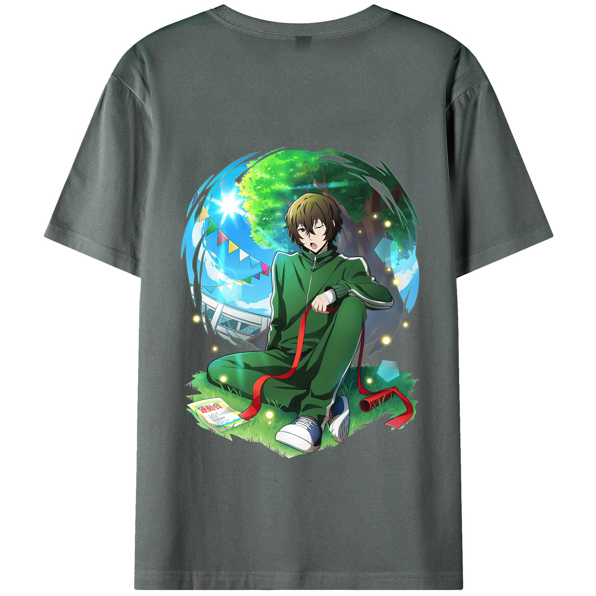 （画像用） 文豪ストレイドッグス Bungo Stray Dogs 綿100％半袖Tシャツ（背面プリント）